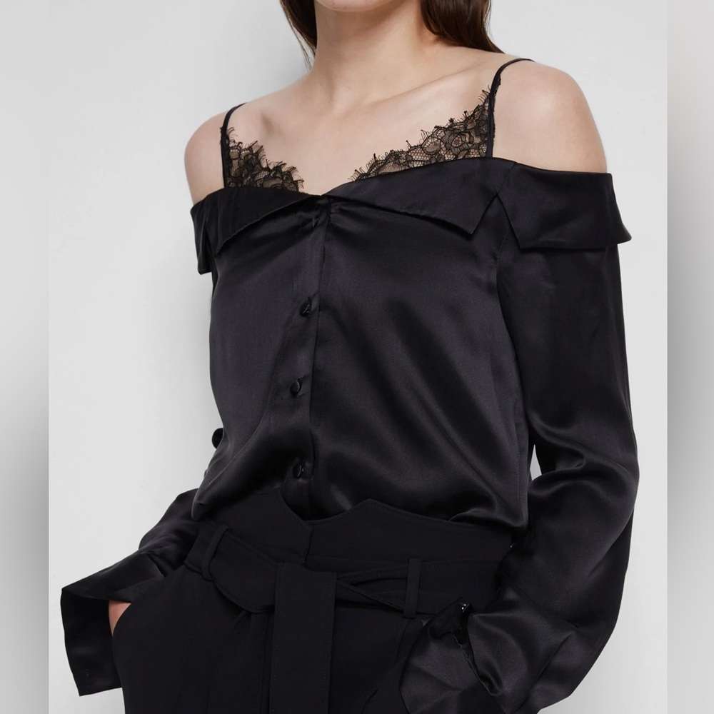 Jonathan Simkhai Silk Lace Top